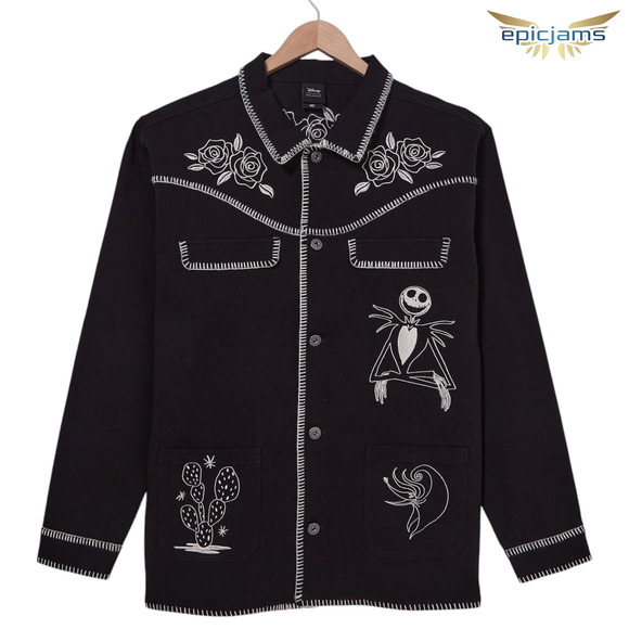 Disney Other - Disney The Nightmare Before Christmas Jack Skellington Western Jacket Size L